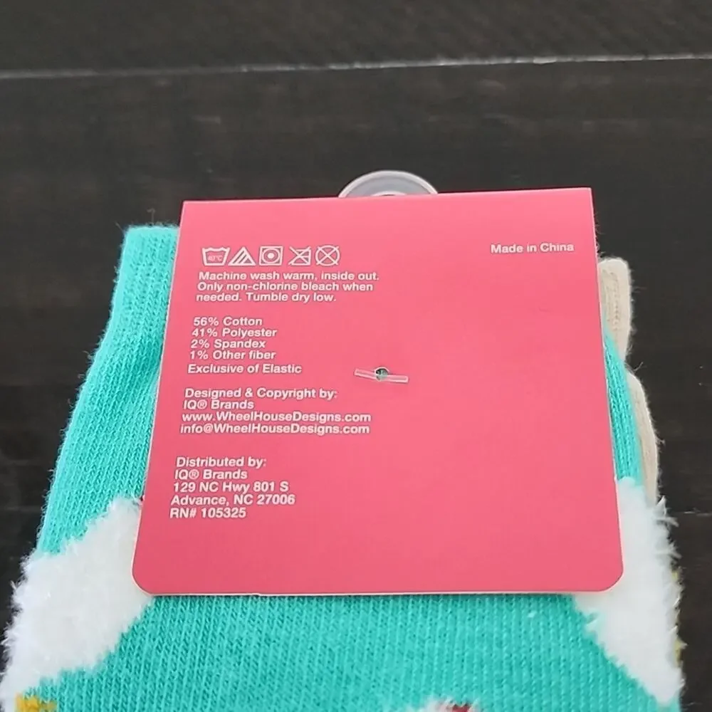 CHICKEN Fuzzy Socks by WHD Brand Pack of 2 Women's Size Medium 6 - 9 Shoe Size